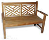 Picture of Teak Chippendale Bench 4 Ft