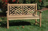 Picture of Teak Chippendale Bench 4 Ft