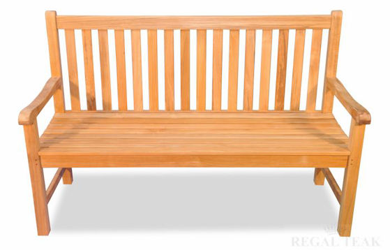Picture of Teak Block Island Bench 5ft