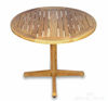 Picture of Teak Dining Table Round Pedestal 36in Dia