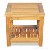 Picture of Teak Coffee Table End Table with shelf