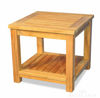 Picture of Teak Coffee Table End Table with shelf