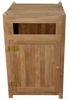 Picture of Teak Litter Receptacle with door and brass
