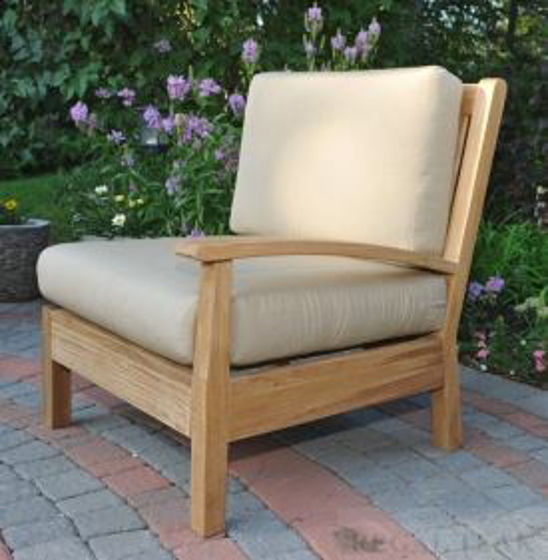 Picture of Teak Deep Seating Sectional LEFT Unit w cushion