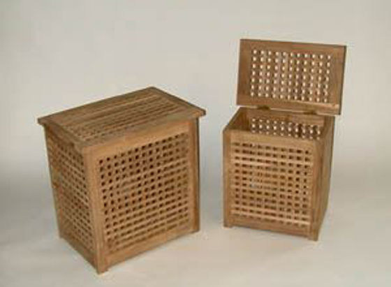 Picture of Teak Hamper Large - multi use