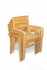 Picture of Teak Ventura Stacking Chair with arms
