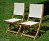Picture of Teak Providence chair no arm Cream
