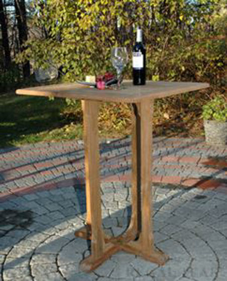 Picture of Teak Square Bar Table