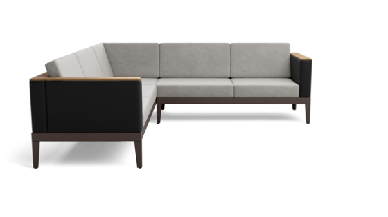 AURA MODULAR FIVE-SEAT CORNER SETTEE