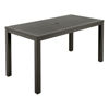 AURA DINING ALUMINIUM NARROW DINING TABLE 140