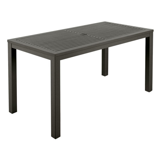 AURA DINING ALUMINIUM NARROW DINING TABLE 140