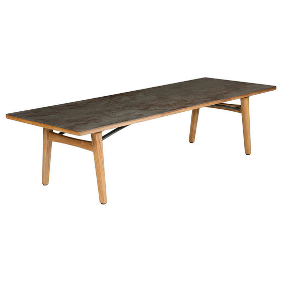 MONTEREY DINING TABLE 300 RECTANGULAR - TEAK & CERAMIC