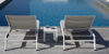 EQUINOX PAINTED LOUNGER STEEL
