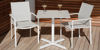 EQUINOX PAINTED PEDESTAL TABLE 70 CERAMIC TOP